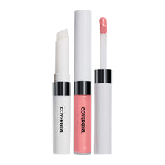 COVERGIRL Outlast front view showing sleek tube and Cherry Cordial shade benefit of bold color