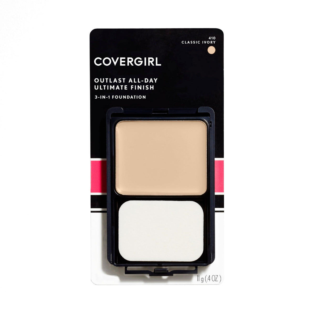 COVERGIRL compact front view showing Classic Ivory shade and finish benefit