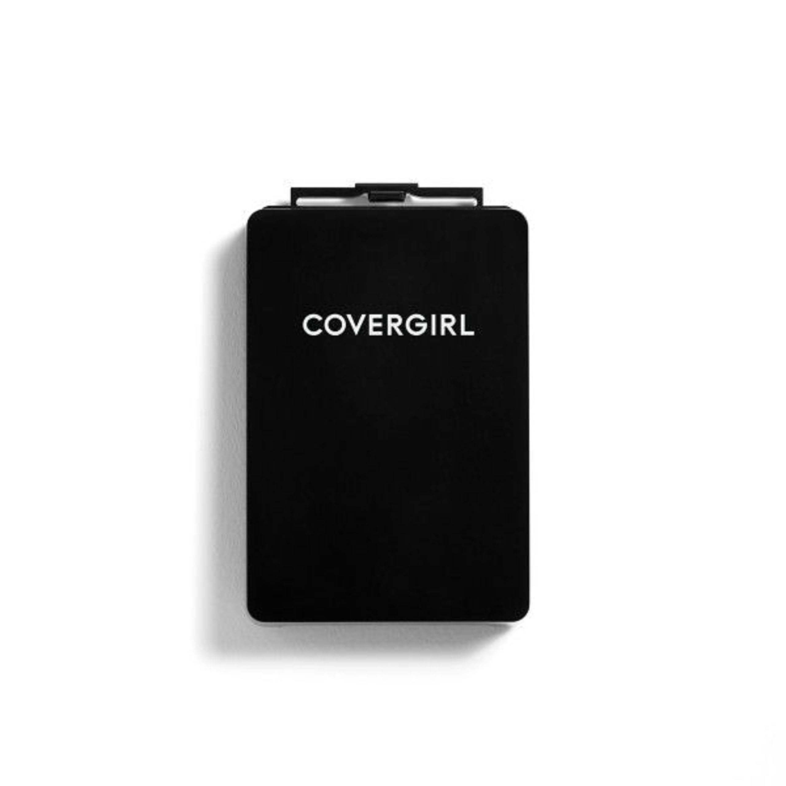 COVERGIRL compact opened with sponge applicator visible for mess-free application