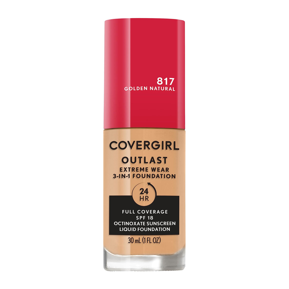 COVERGIRL front bottle showing product packaging and clear branding for easy identification