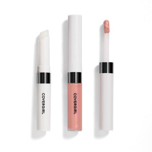 COVERGIRL Outlast front packaging showing shade and compact size benefit: easy identification