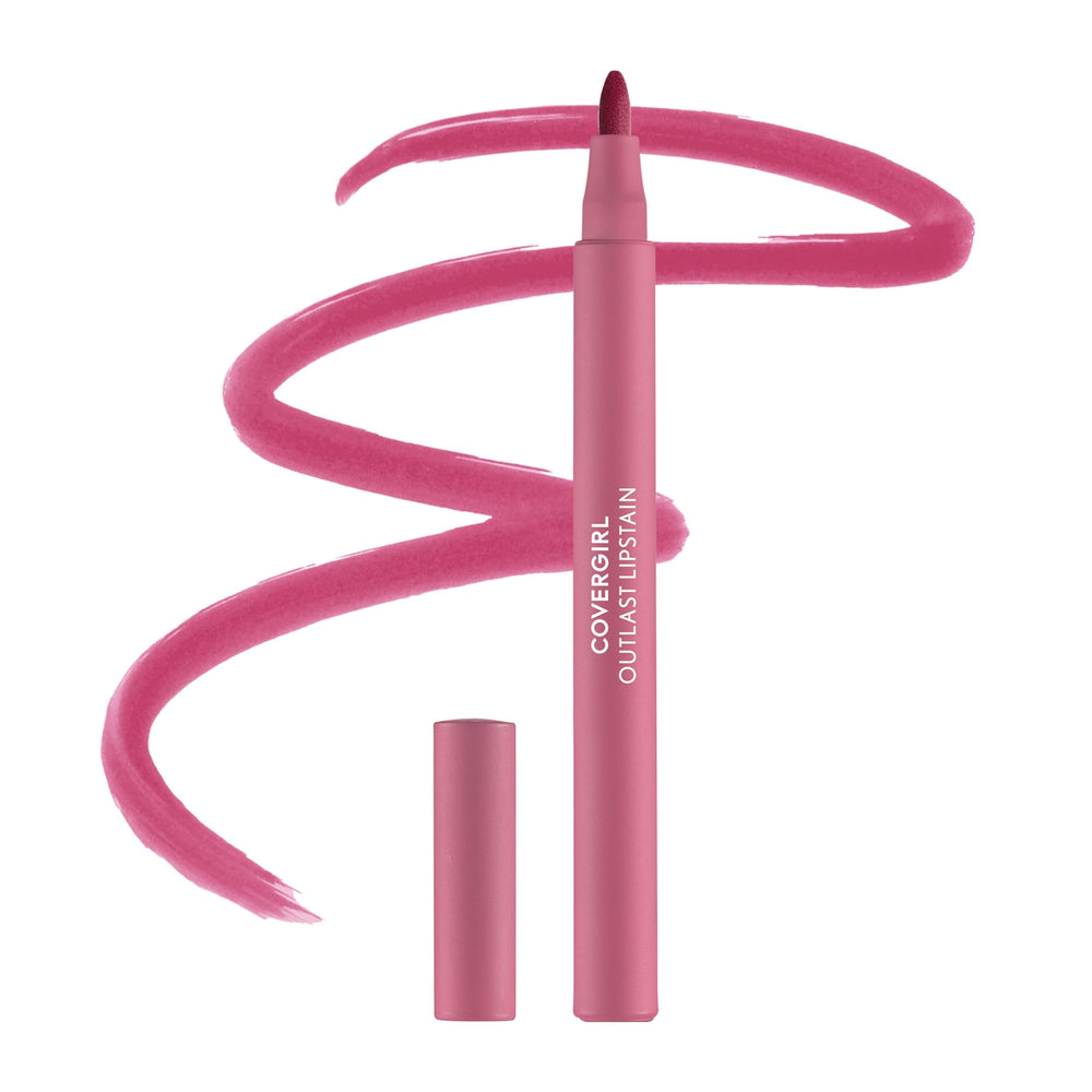 COVERGIRL Outlast front packaging showing Blushed Mauve shade and benefit of bold color