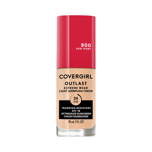 COVERGIRL front packaging showing Fair Ivory shade and benefits
