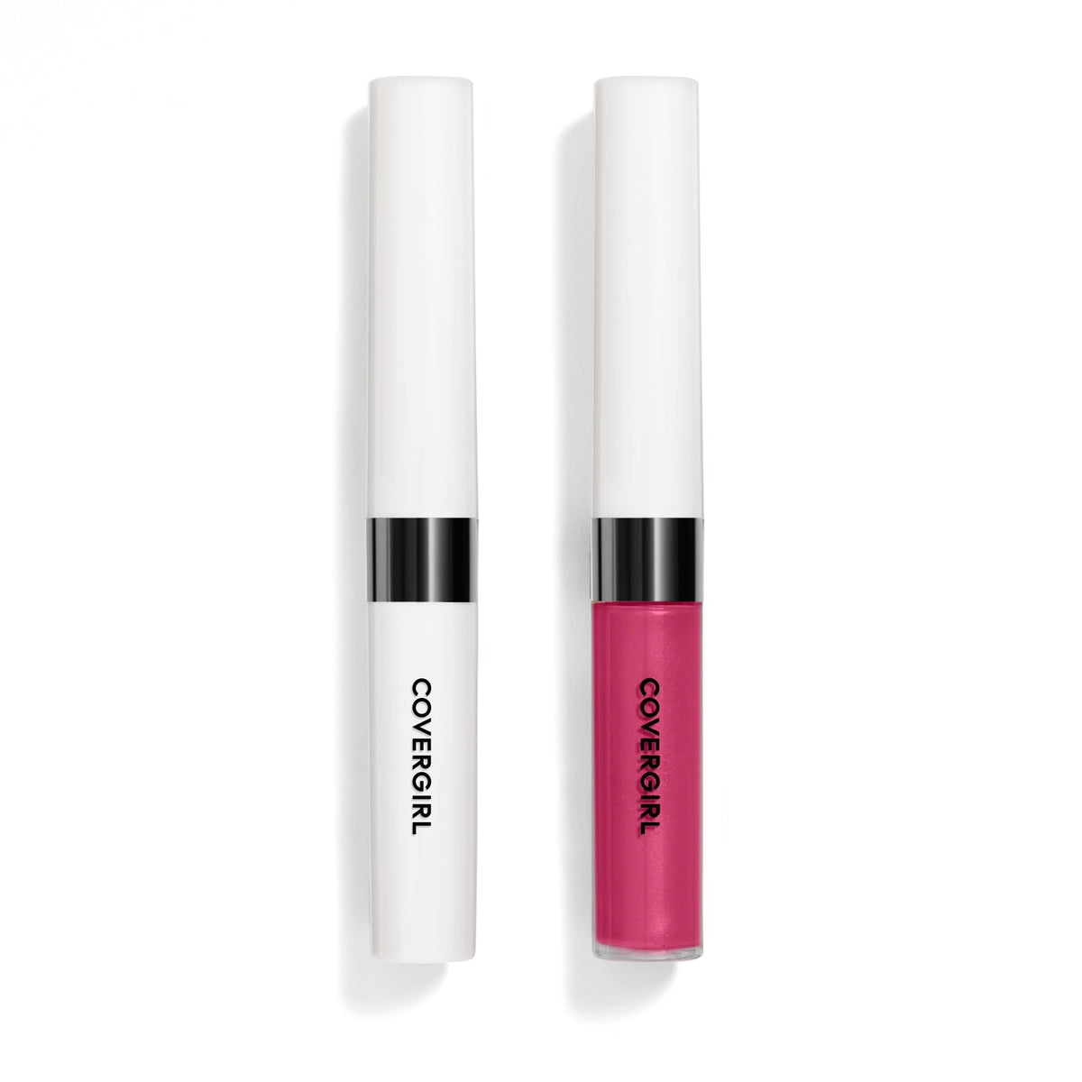 COVERGIRL Outlast front packaging showing vibrant fuchsia color and compact design