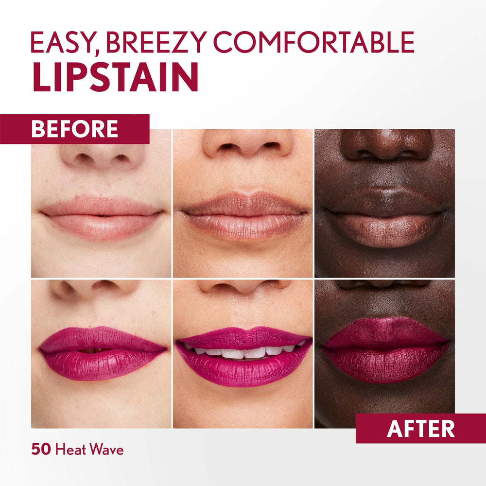 COVERGIRL Outlast texture swipe on arm showing satin finish and buildable color
