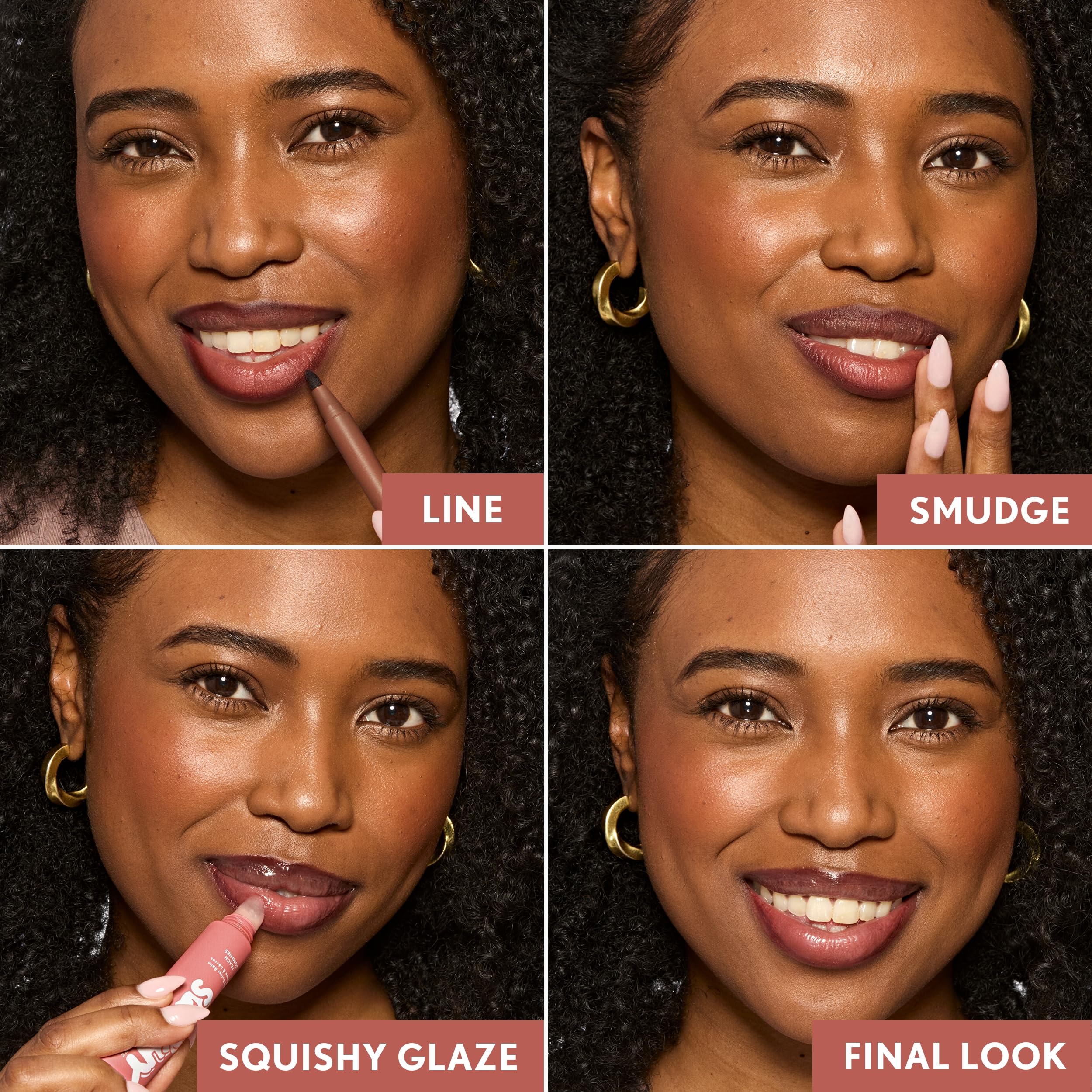COVERGIRL Outlast application on lips demonstrating easy one-swipe color