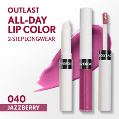COVERGIRL Outlast Jazzberry applicator closeup highlighting precise application