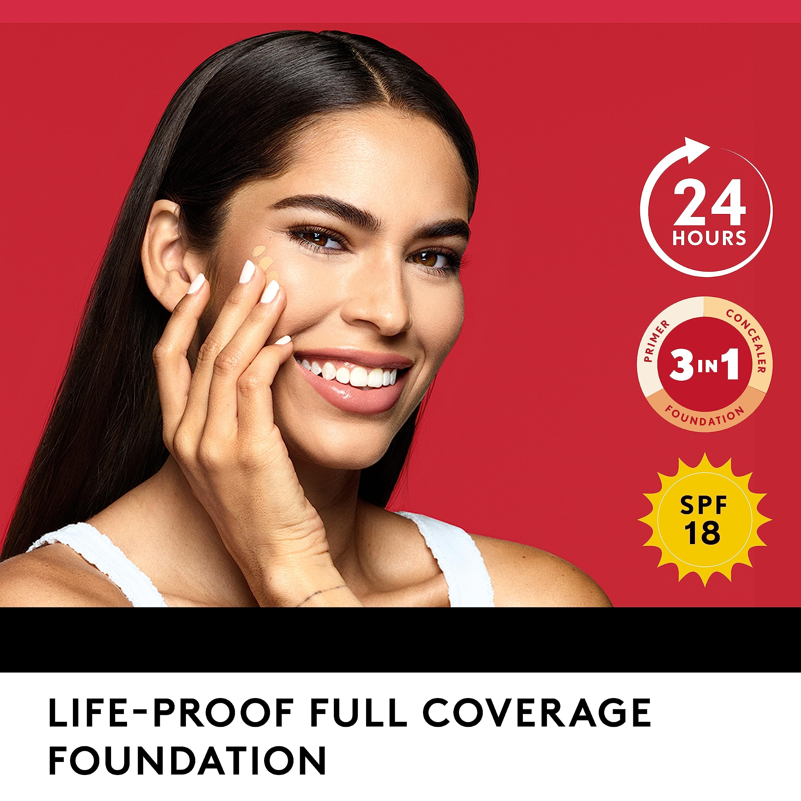 Covergirl Outlast in a makeup bag showing easy travel and convenience
