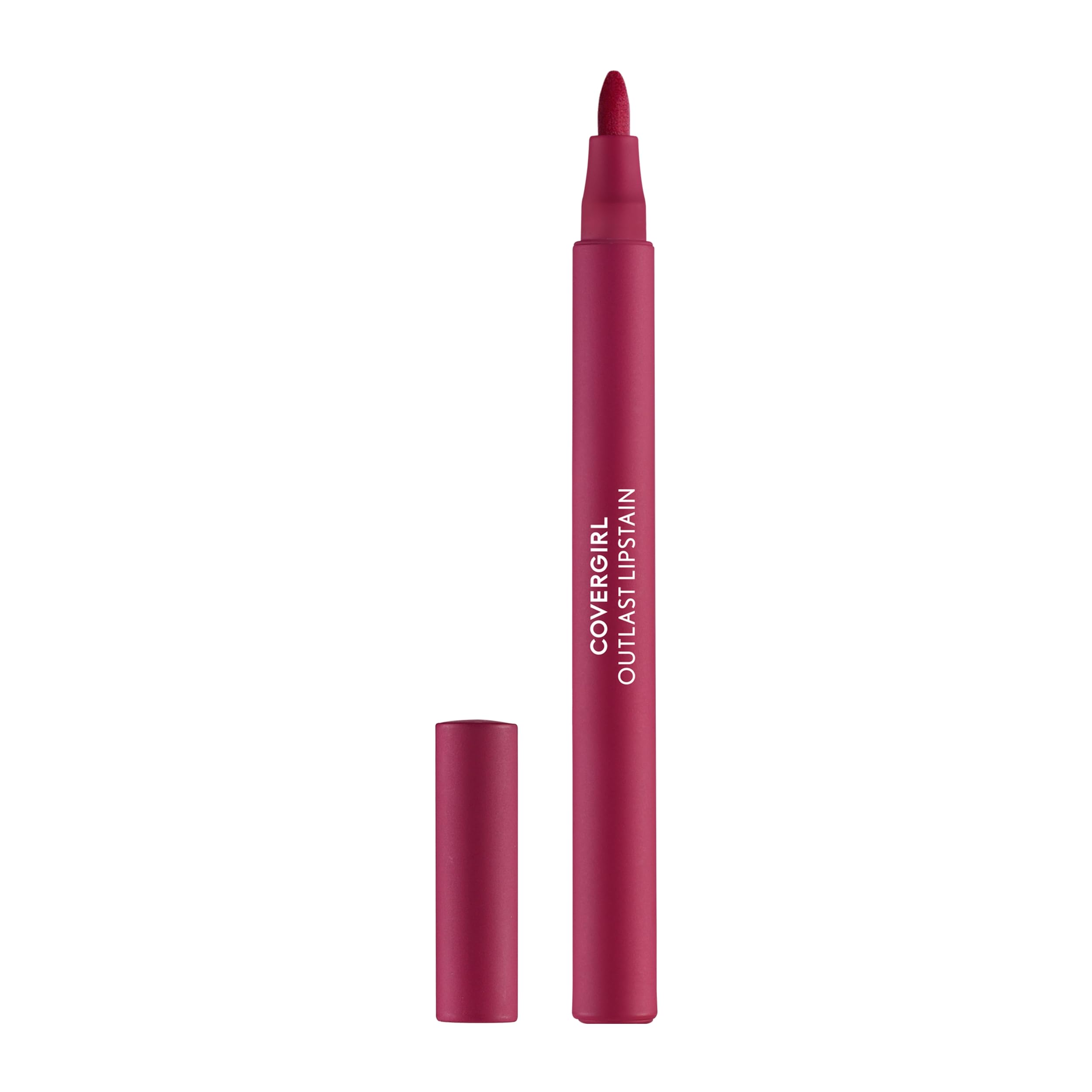COVERGIRL Outlast pen front view showing slim applicator and shade All-Star benefit: easy storage
