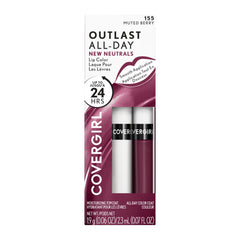COVERGIRL tube on vanity with mirror illustrating polished ready-to-go benefit