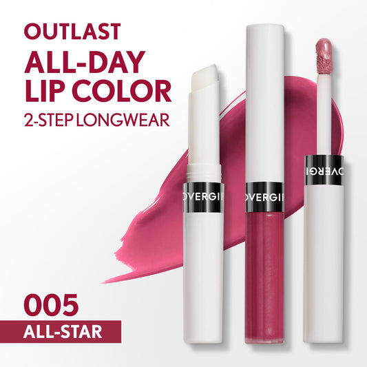 COVERGIRL dual wands open displaying color base and glossy topcoat for easy application