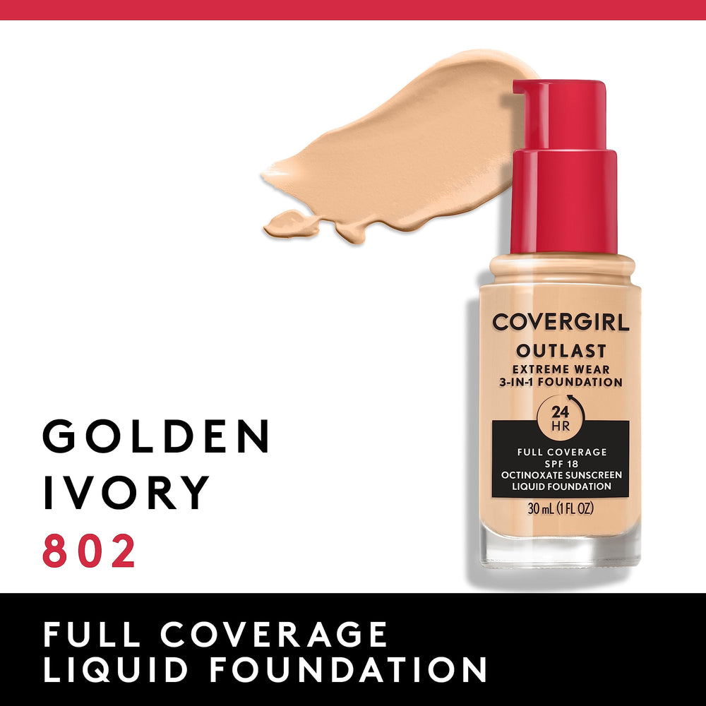 COVERGIRL swatch of Golden Ivory on forearm showing full coverage and true tone