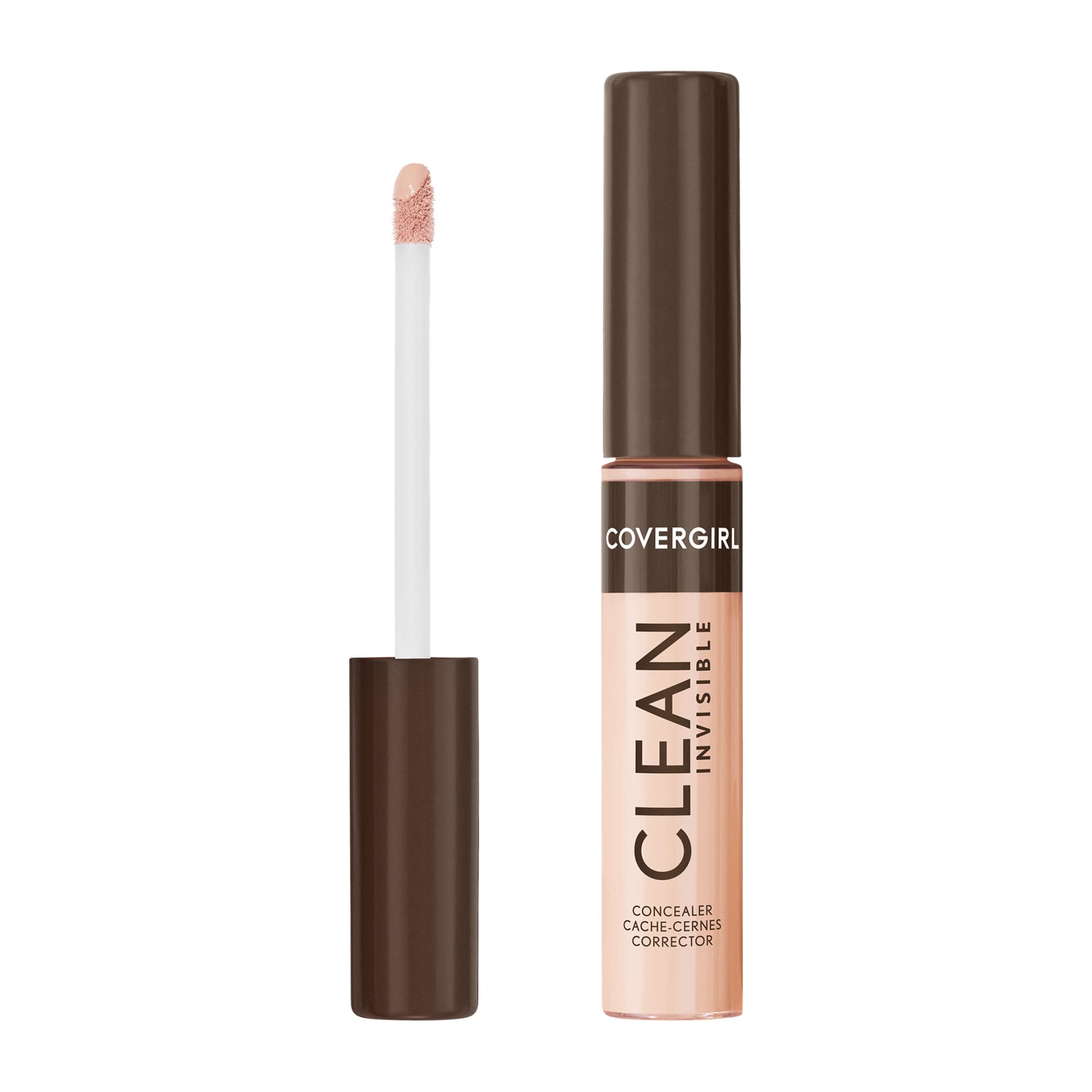 COVERGIRL front packaging showing shade Light Beige 107 and product benefits