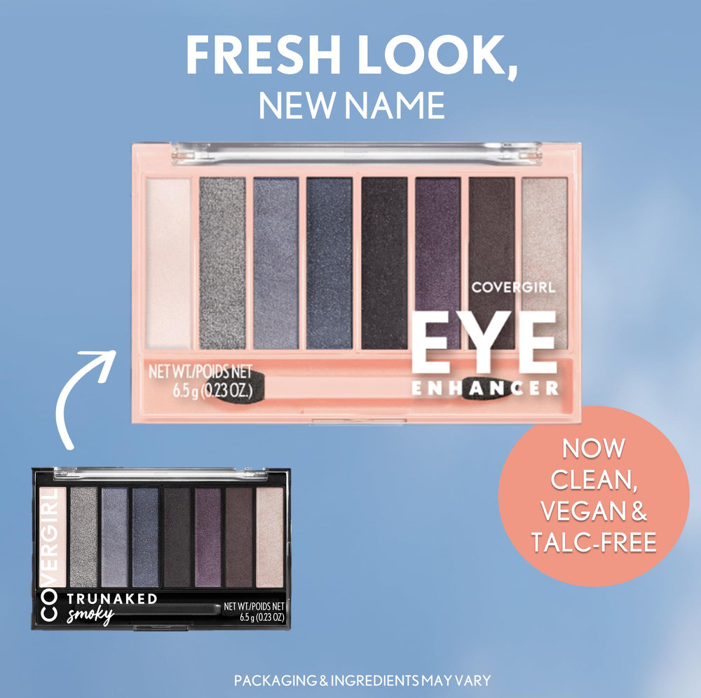 COVERGIRL palette applied on eye showing smoky gradient and wearable definition