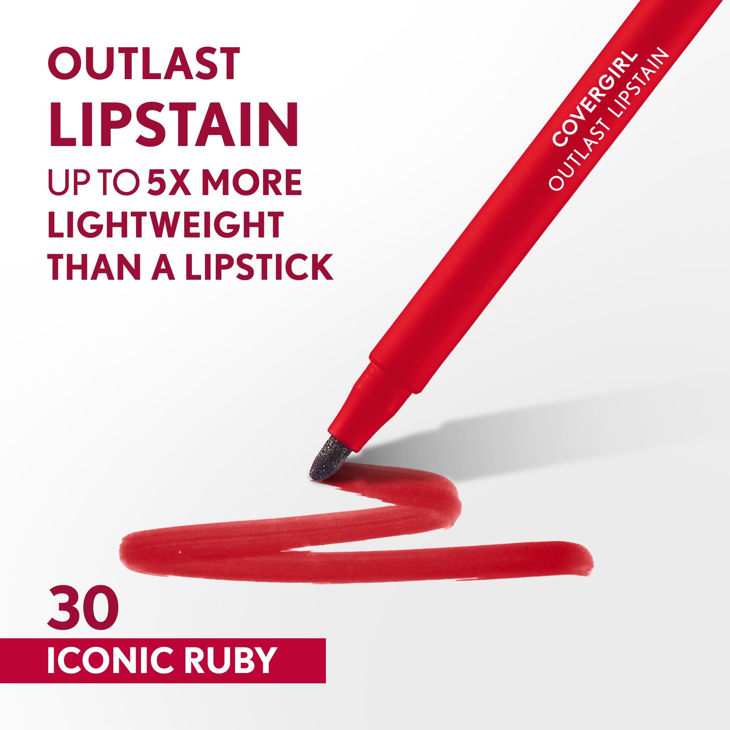 COVERGIRL pen tip closeup highlighting precise applicator for controlled lining