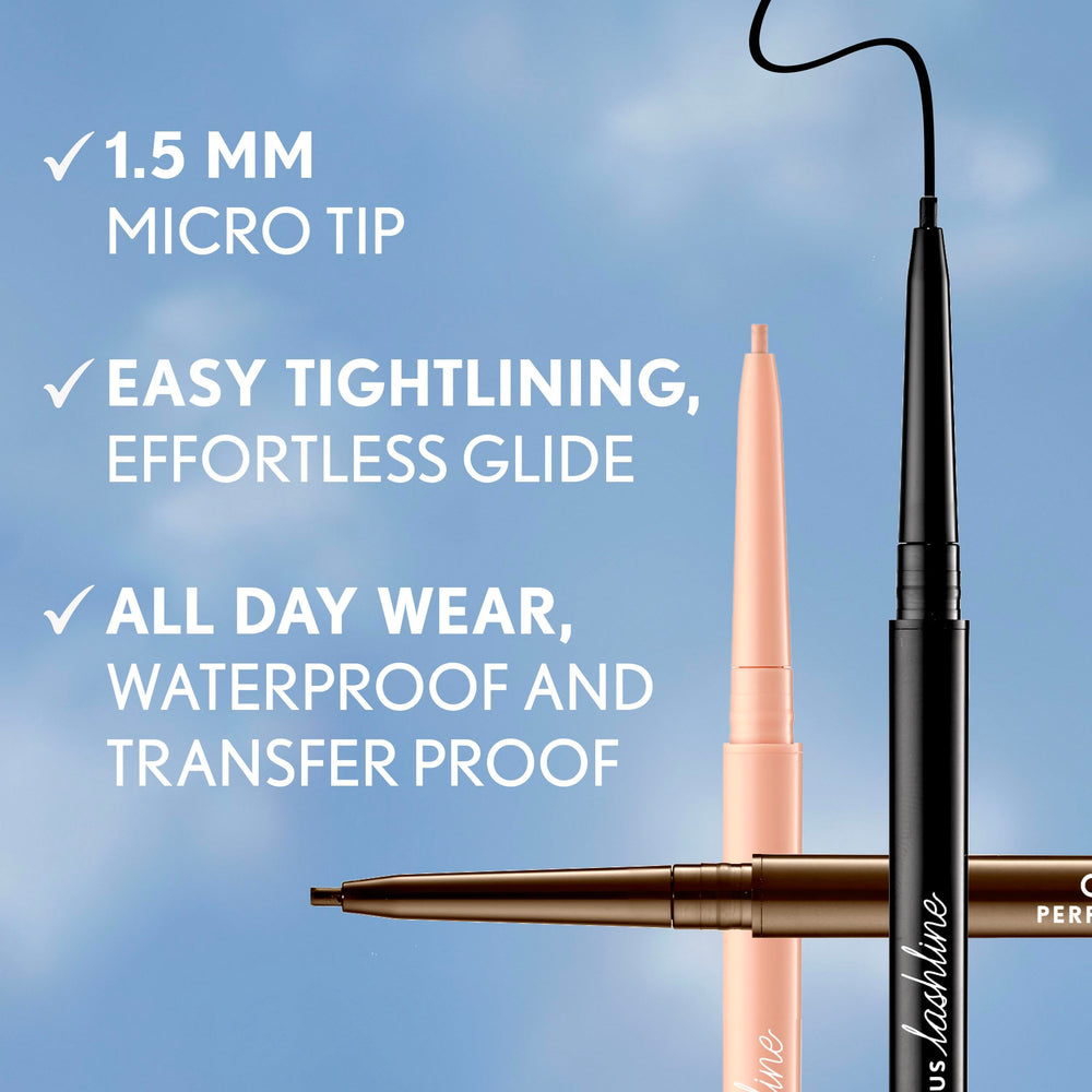COVERGIRL pencil with cap removed showing full length and convenient portability benefit