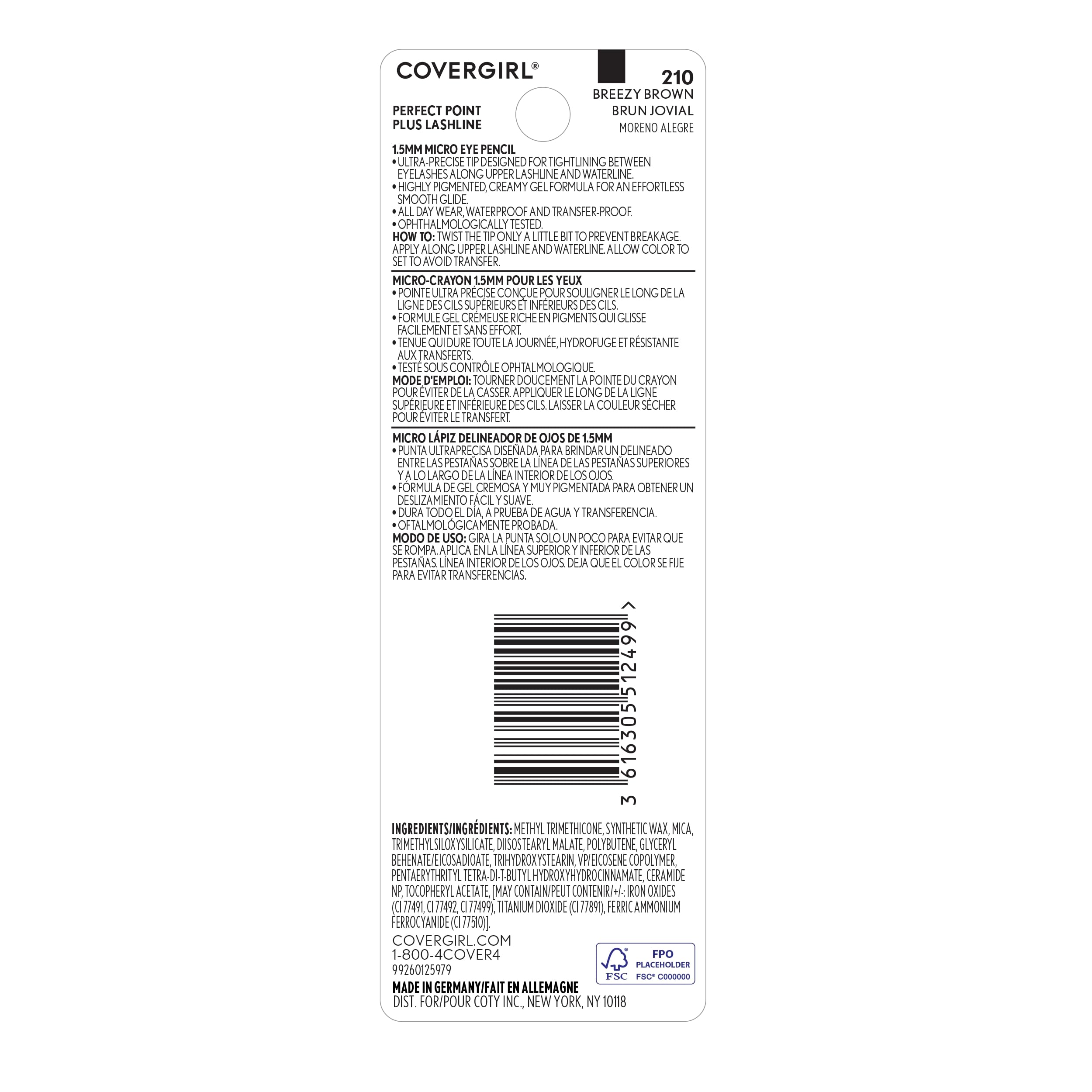 COVERGIRL cruelty-free and vegan badge image highlighting ethical, gentle formulation