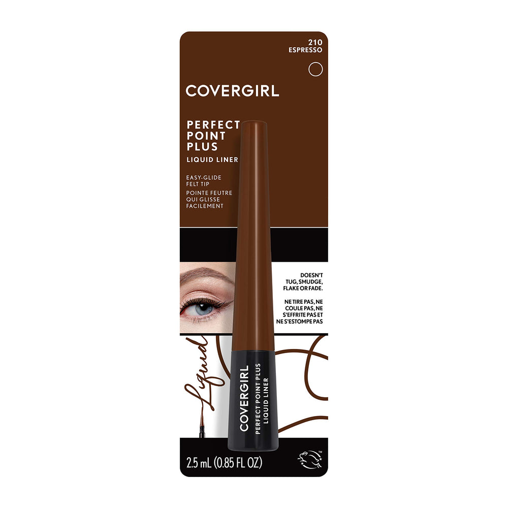 COVERGIRL single swiped stroke showing rich espresso pigmentation