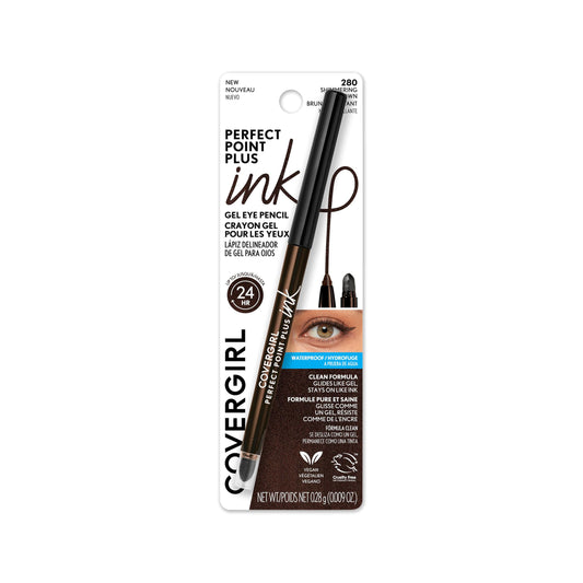 COVERGIRL front packaging showing shimmering brown shade and product name for quick identification