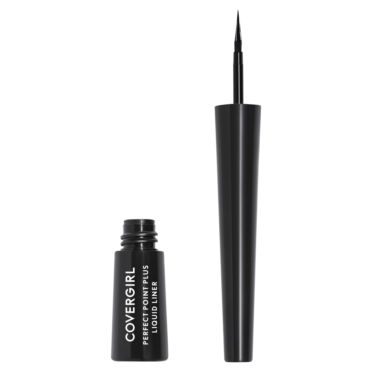 COVERGIRL front packaging showing Black Onyx and benefit of single-swipe pigment