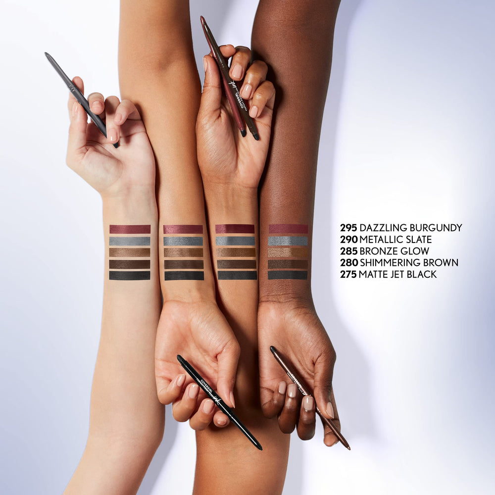 COVERGIRL pencil in use applies smooth line for defined eye looks