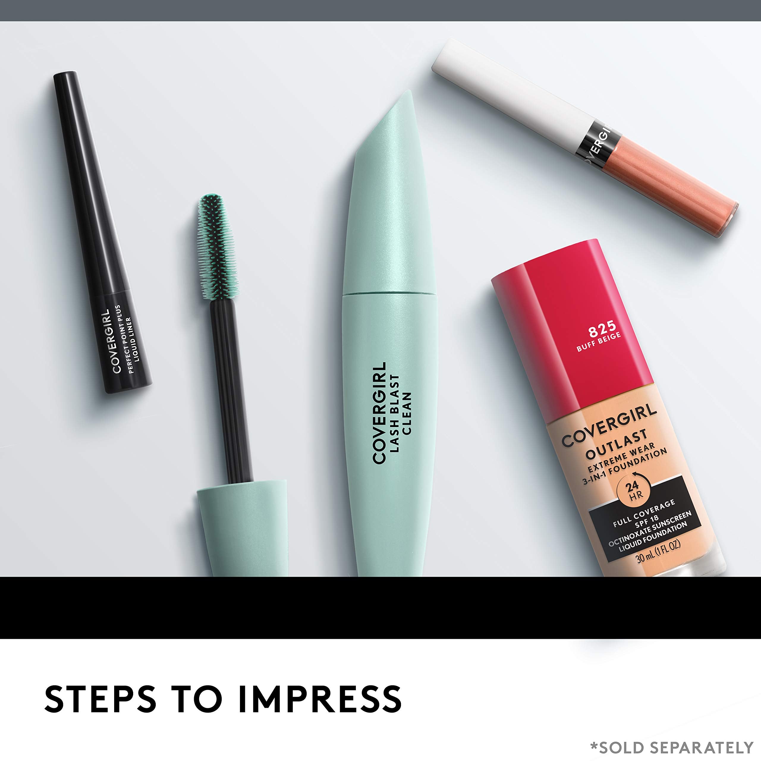 COVERGIRL removal demonstration showing easy dissolving with cleanser