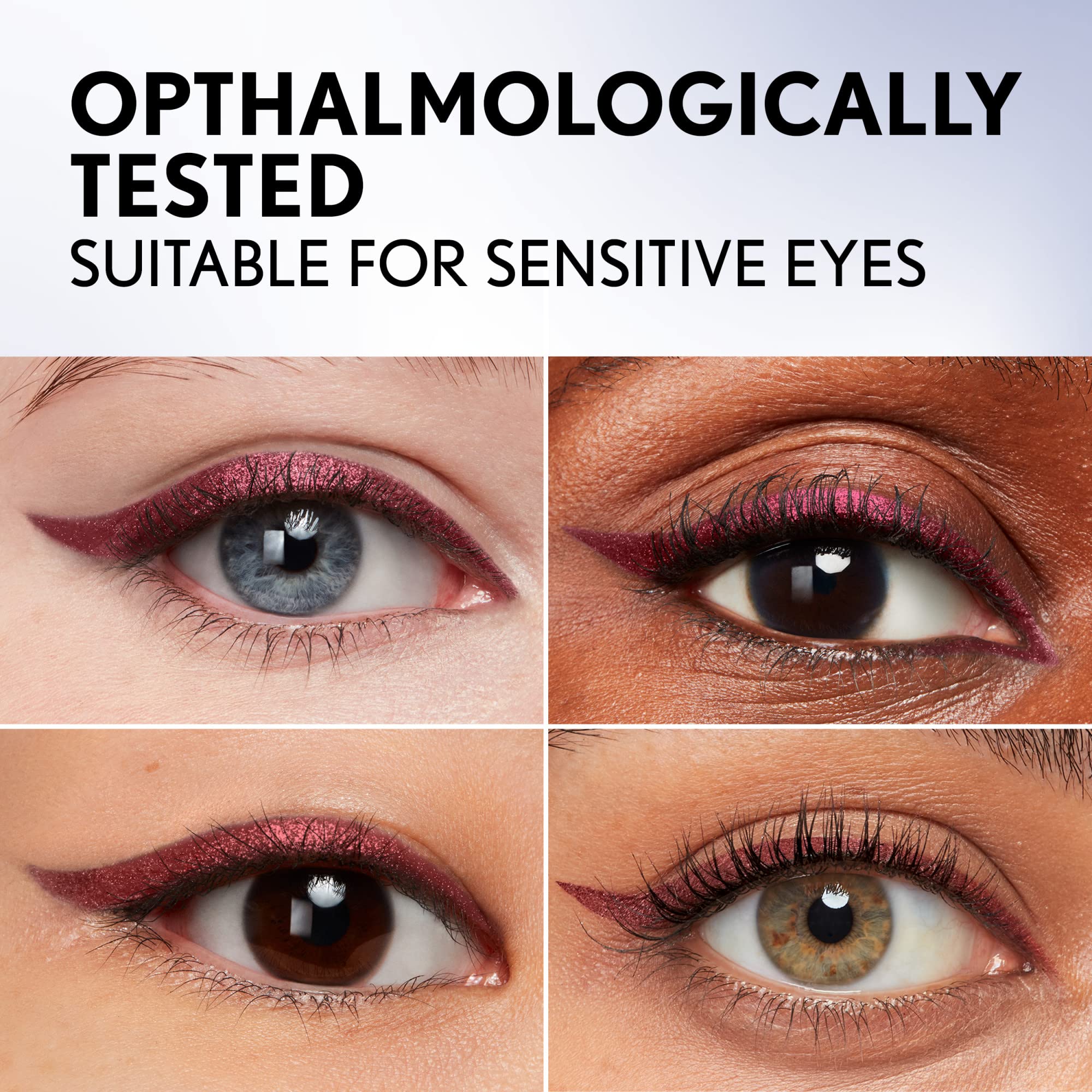 COVERGIRL texture swipe of burgundy pigment showing rich payoff and smooth glide