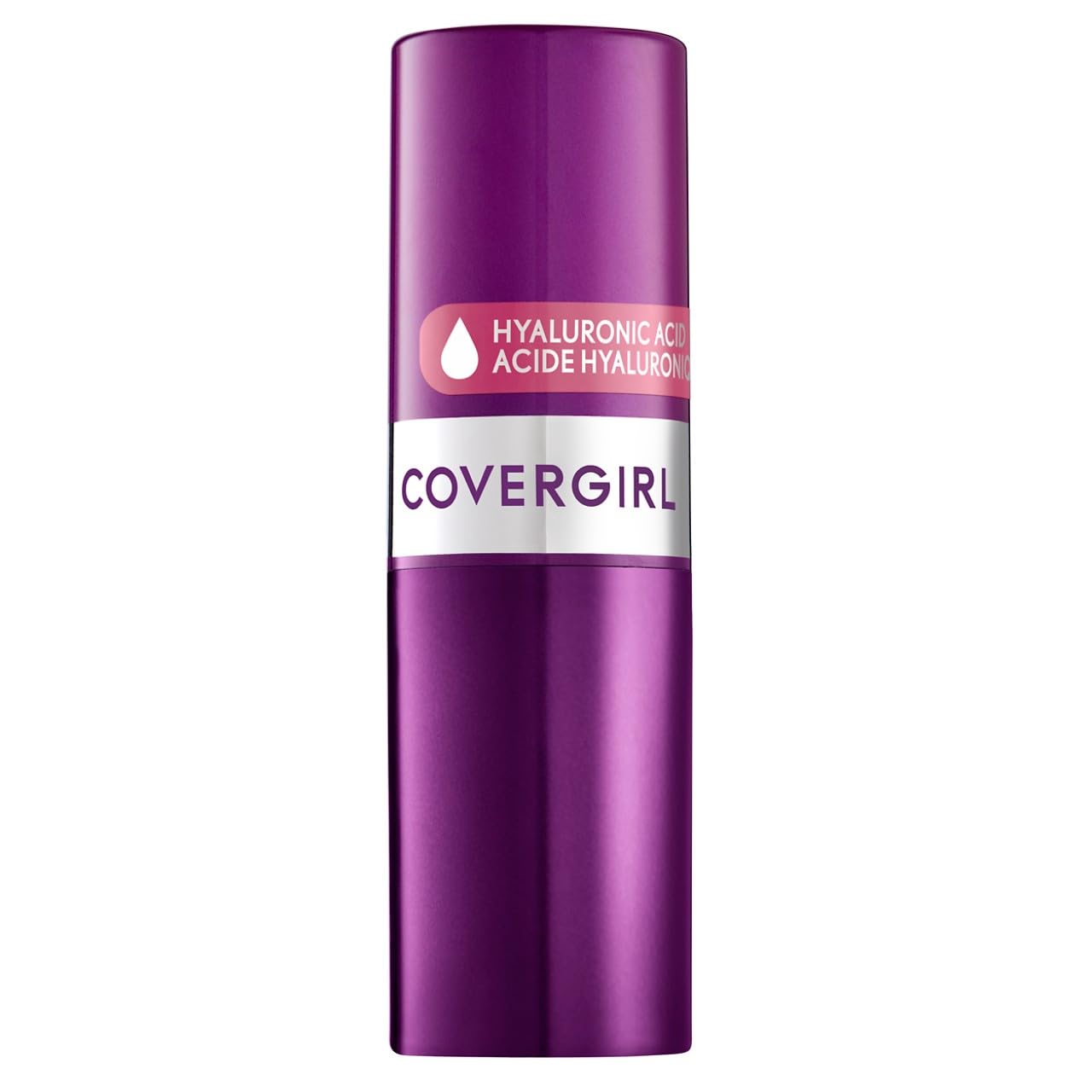 COVERGIRL lipstick bullet close-up highlighting smooth glide and pigment