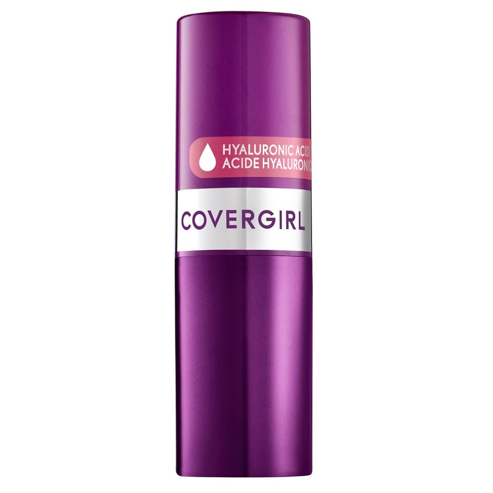 COVERGIRL lipstick bullet close-up highlighting smooth glide and pigment