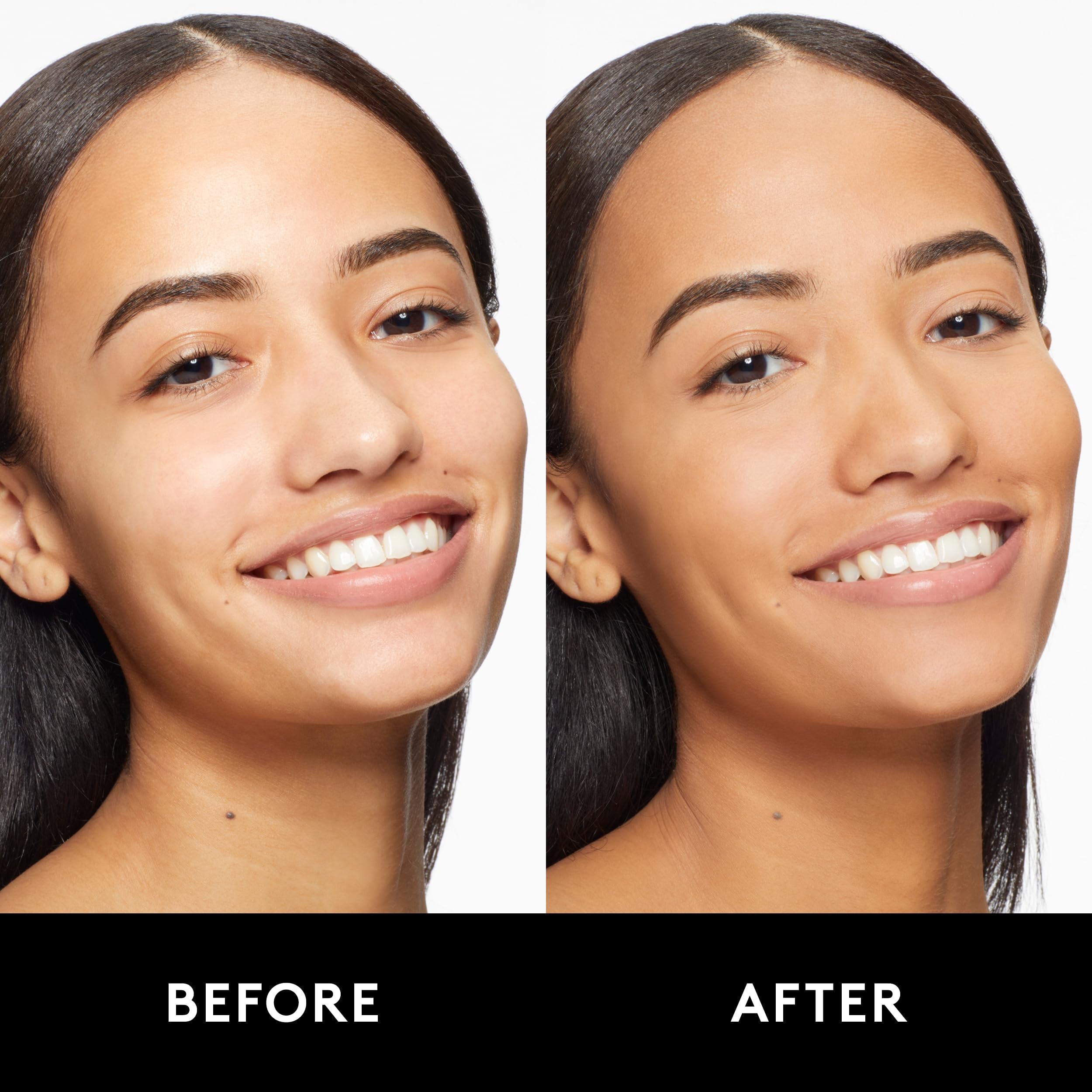 COVERGIRL product label and shade name clear for shade selection and accurate matching benefit