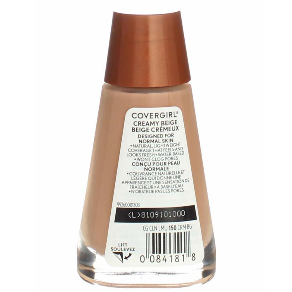 COVERGIRL pump dispenser dispensing lightweight formula for controlled application