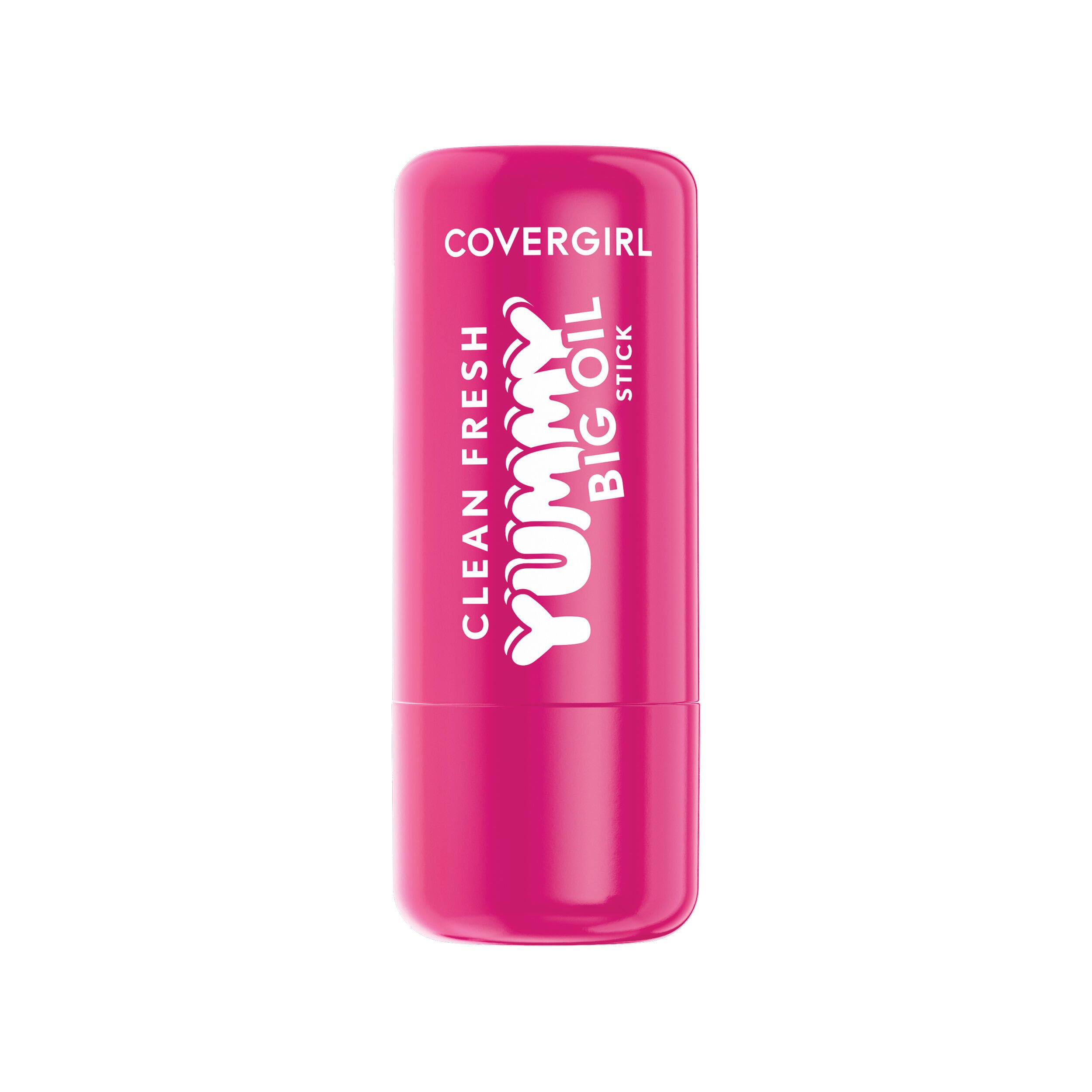 COVERGIRL flatlay of six shades, displays color range and flavor variety
