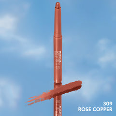 COVERGIRL rose copper stick in travel flatlay for quick touch-up benefit