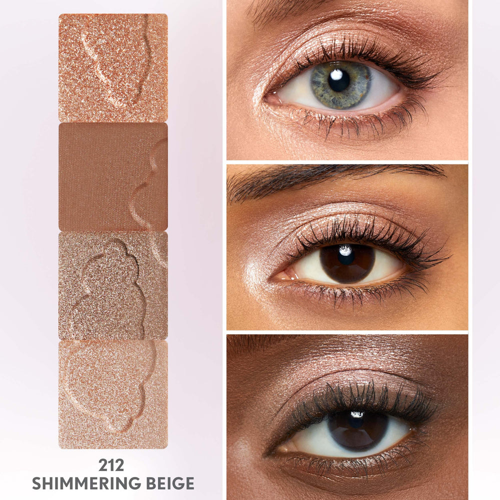 COVERGIRL shimmering beige beside coin for size comparison and travel convenience