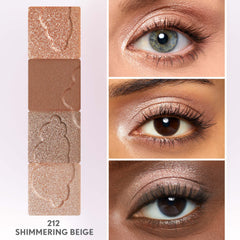 COVERGIRL shimmering beige beside coin for size comparison and travel convenience