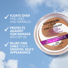 COVERGIRL application on hand demonstrating blend and seamless finish