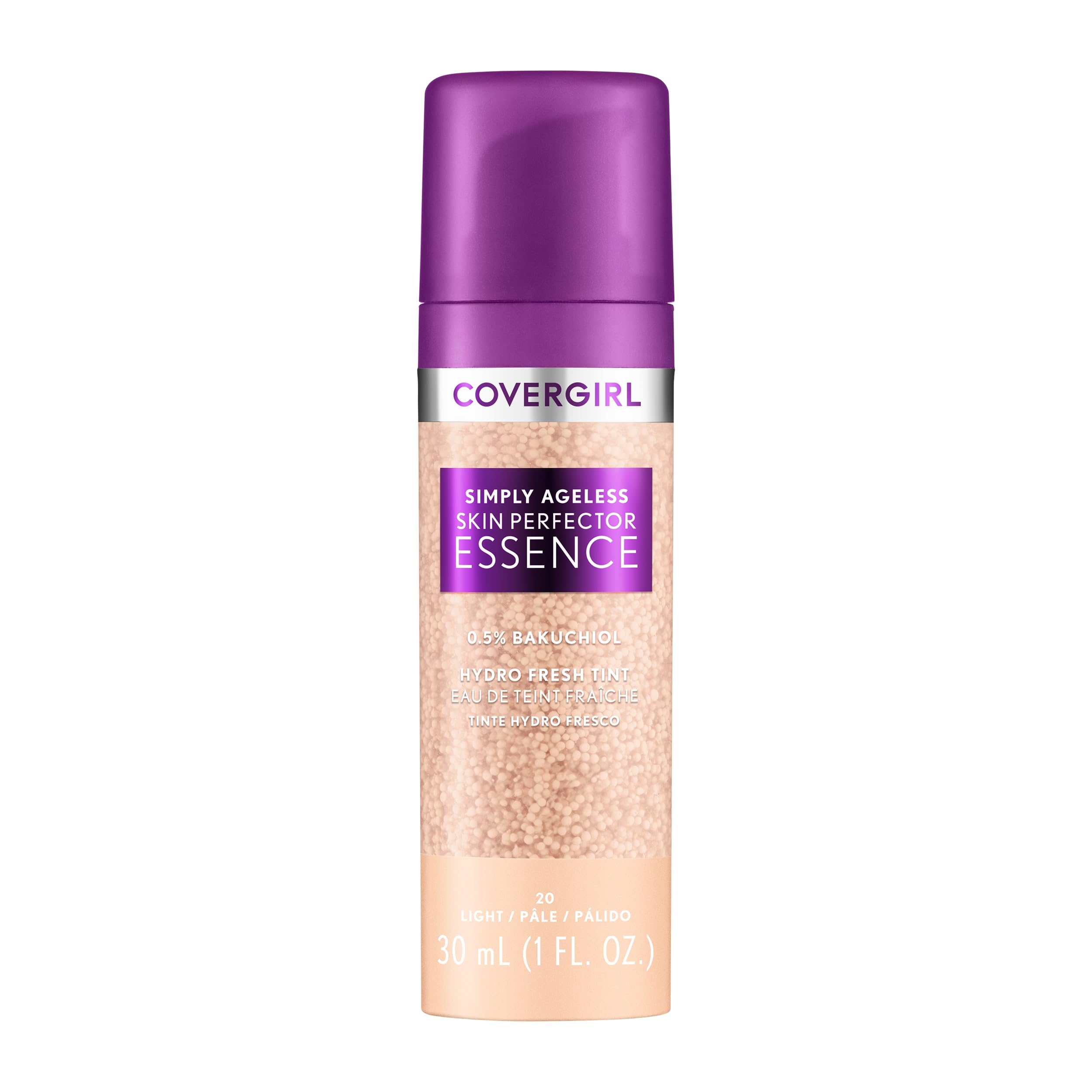 COVERGIRL bottle front view showing sleek design and daily-friendly tint