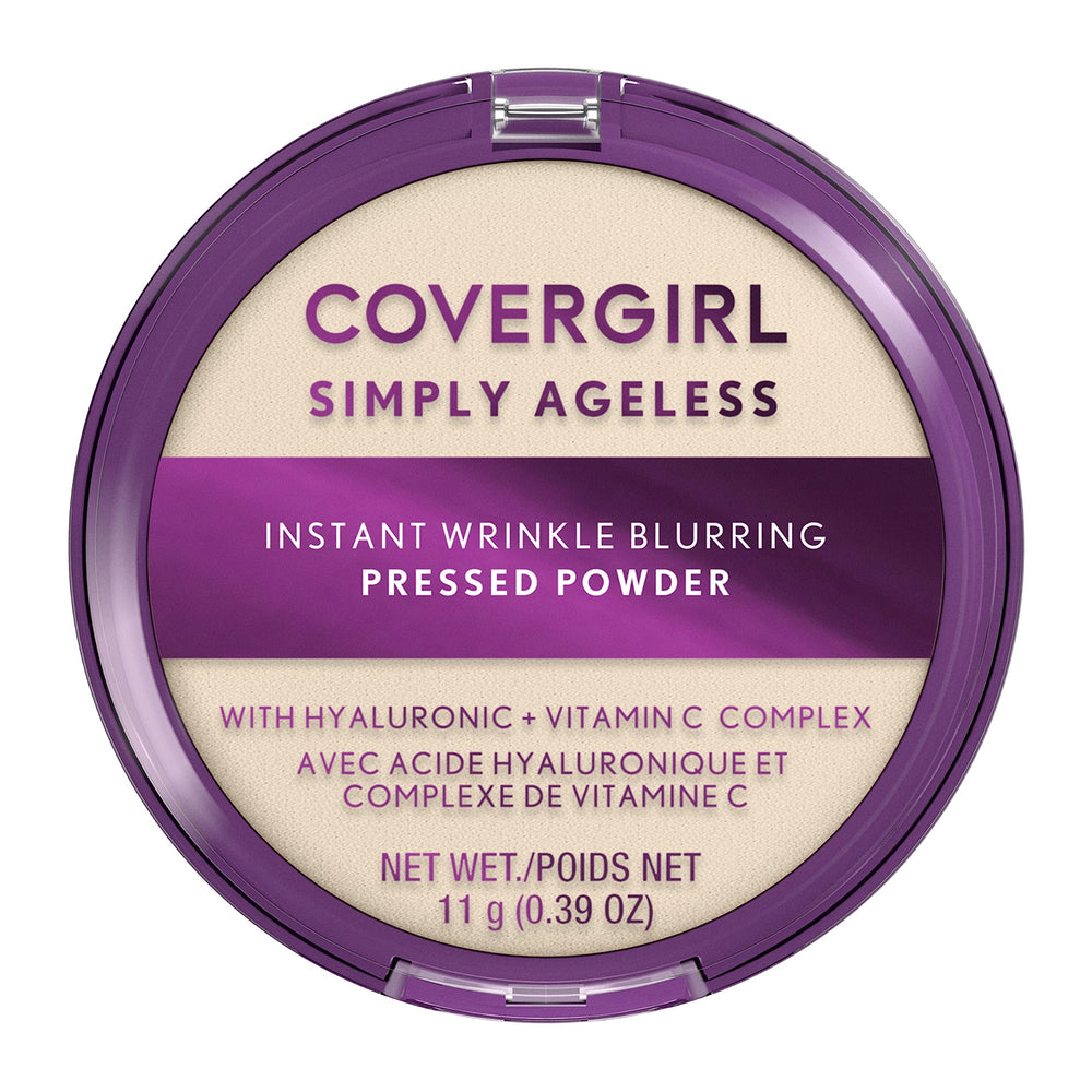 COVERGIRL compact front showing clean branding and portable design benefit