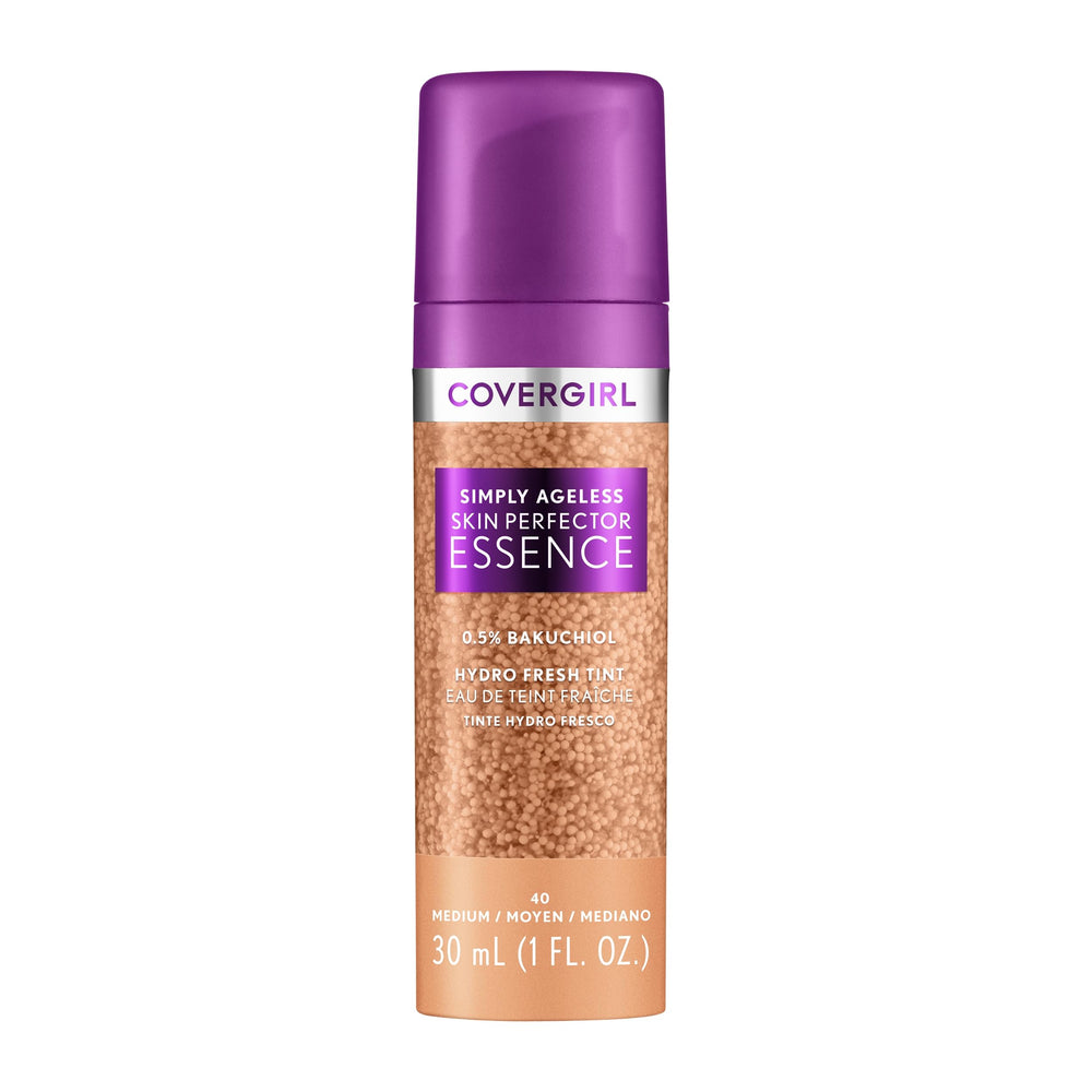 COVERGIRL front packaging showing label and shade 40 Medium, easy identification benefit