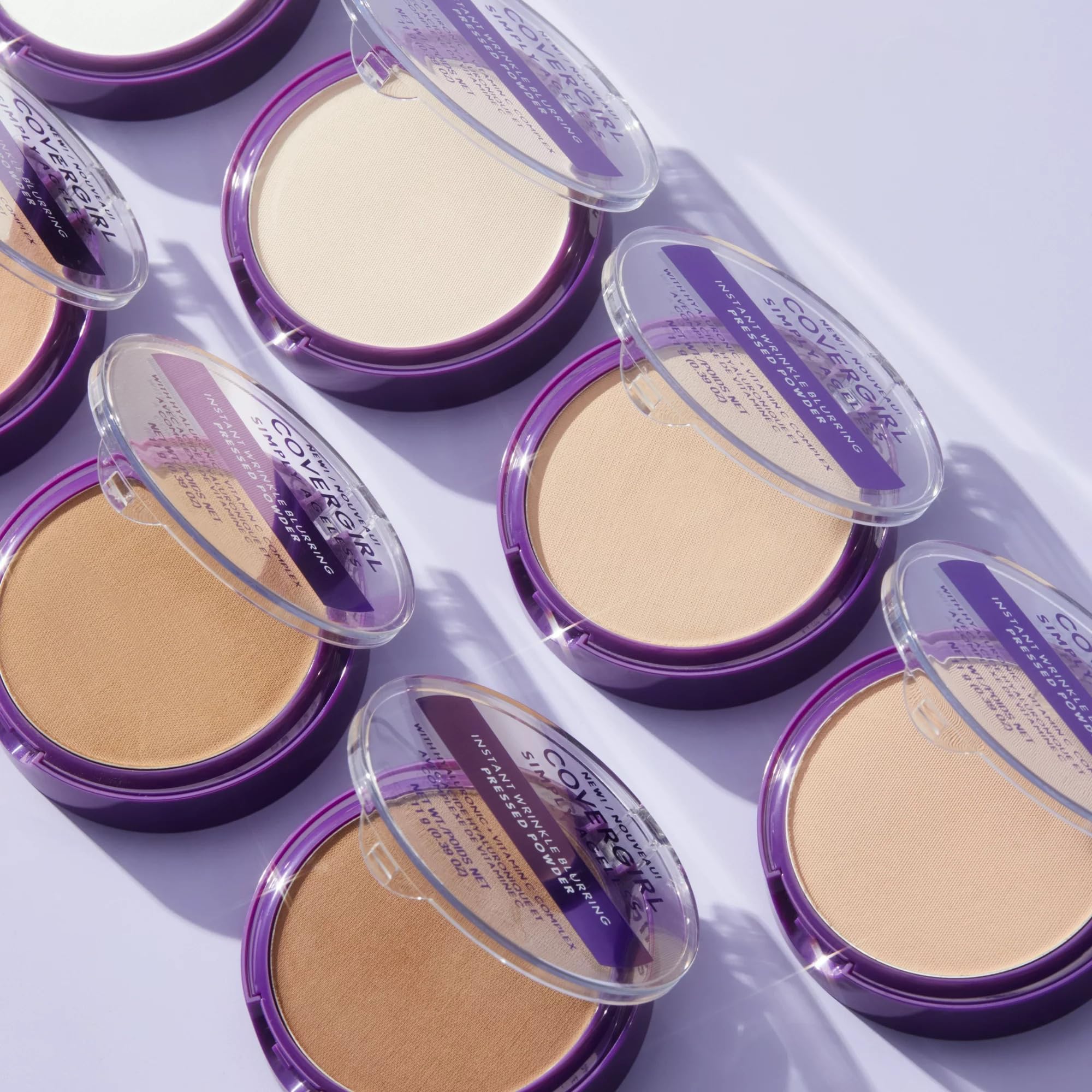COVERGIRL compact inside purse illustrating portability for on-the-go refresh