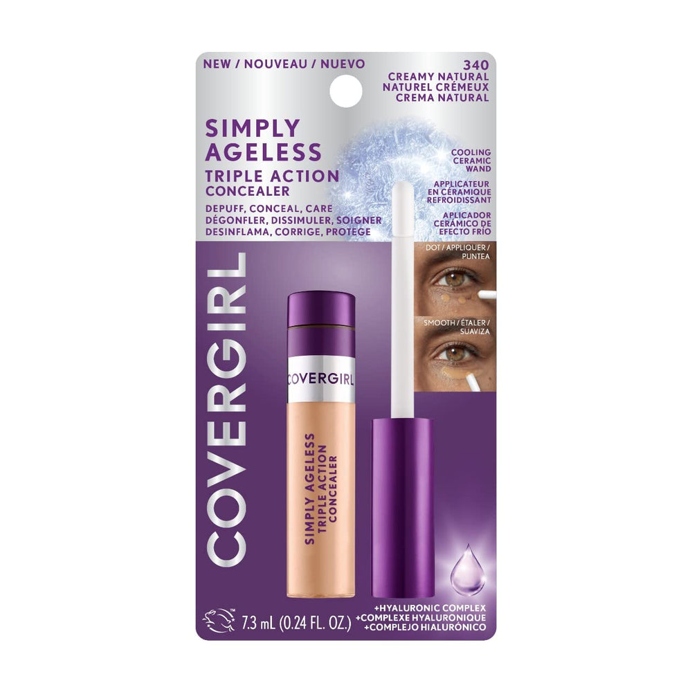 COVERGIRL concealer staged on bathroom counter for daily routine