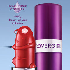 COVERGIRL ingredients label showing Hyaluronic Complex and nourishing benefits