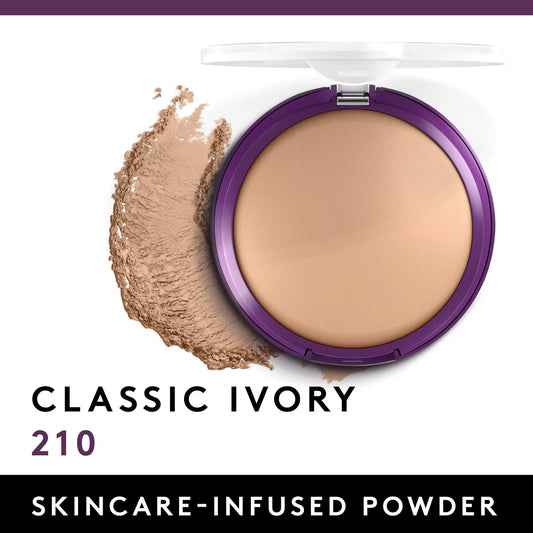 Covergirl open compact revealing Classic Ivory pressed powder for smooth touch-ups