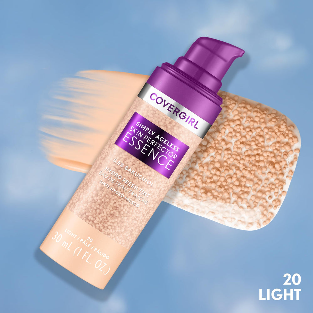 COVERGIRL pump dispenser releasing a controlled drop for easy application