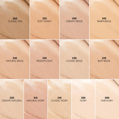 COVERGIRL applied on model in shade 255 Soft Honey, warm medium glow