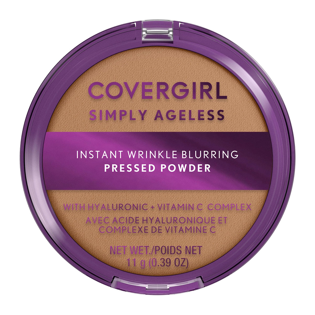 COVERGIRL compact front view showing sleek design and travel-ready benefit