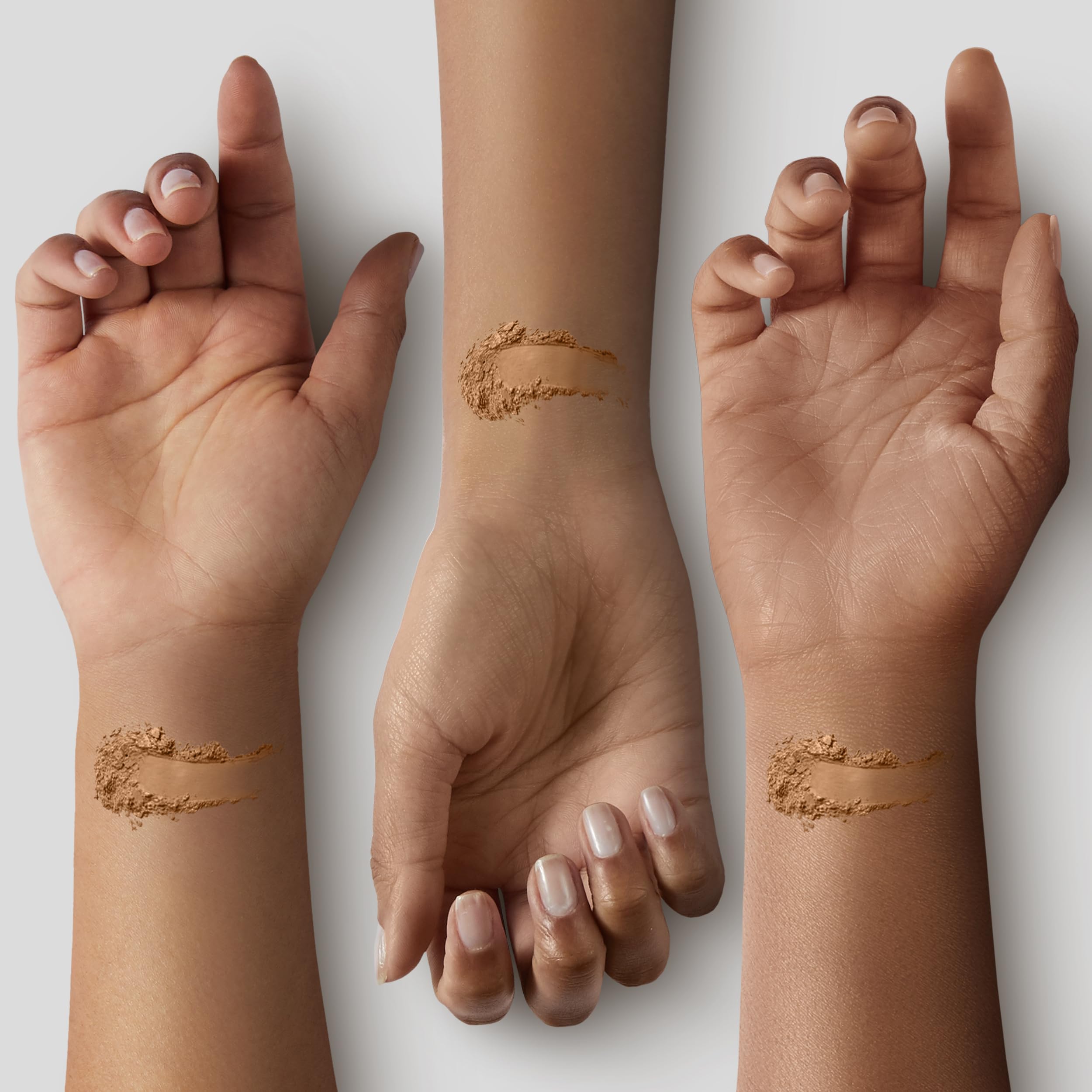 COVERGIRL swatch on skin showing blendable texture and natural finish