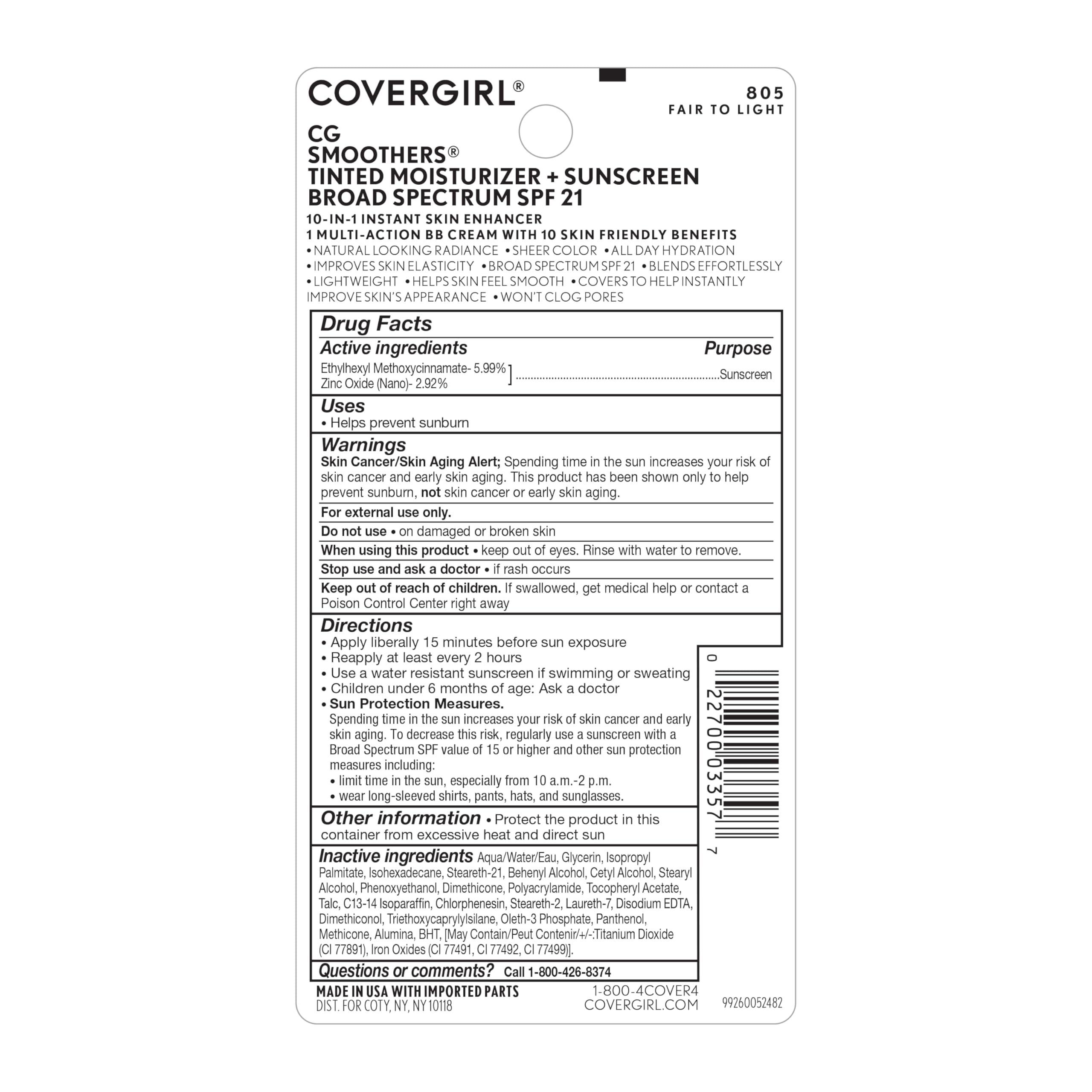 COVERGIRL product worn on model delivering natural radiance