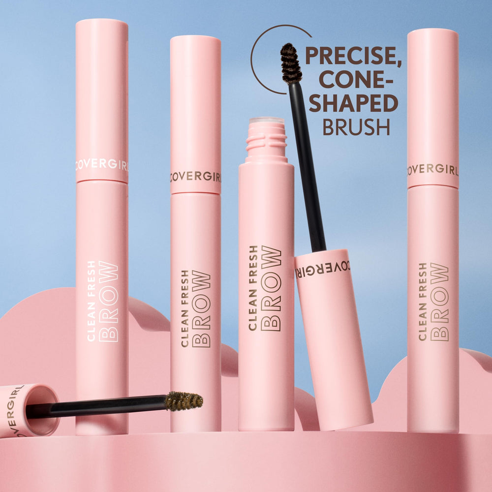 COVERGIRL swatch of 400 Soft Brown showing natural tint benefit