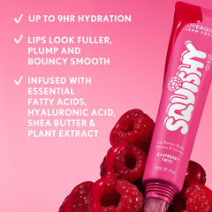 COVERGIRL texture swipe showing buttery glaze and non-sticky shine benefit